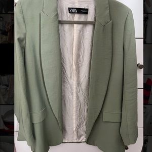 Zara Mint Green Blazer size M